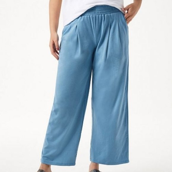 AnyBody Pants - AnyBody Petite Cozy Knit Wide-Leg Pants 6269
